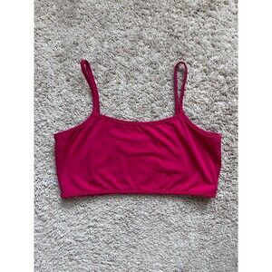 437 Micro Bra Top in Raspberry Size 2XL